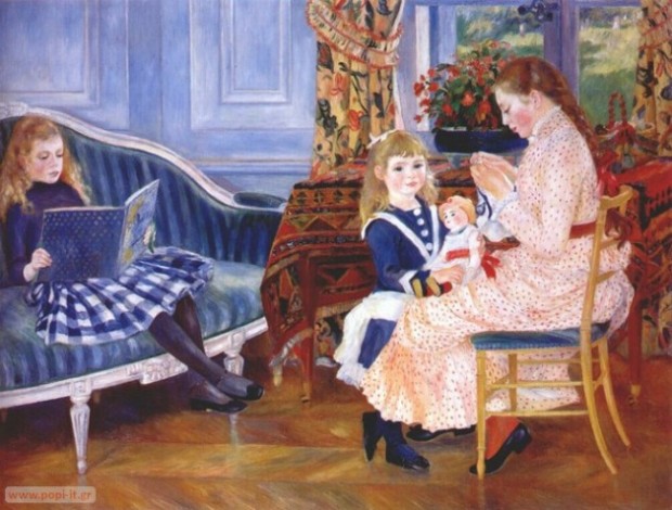 Children’s Afternoon At Wargemont, by Pierre Auguste Renoir. 1884