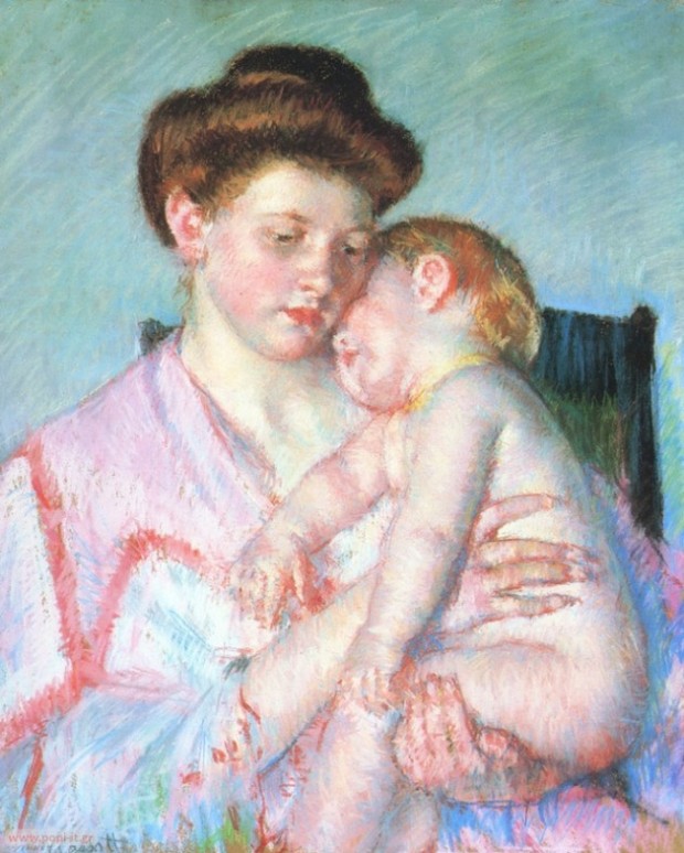 Sleeping Baby, by Mary Cassatt. 1910